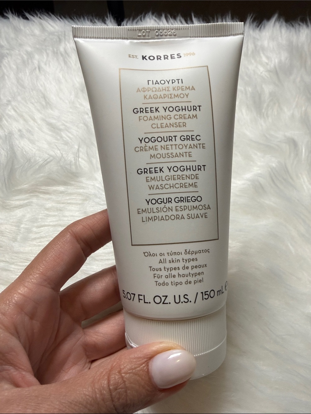 Korres Greek Yoghurt Foaming Cream Cleanser - White